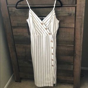 Linen button dress